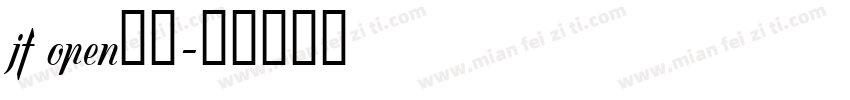 jf open粉鼻字体转换